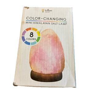 Brilliant Ideas Color Changing Mini Himalayan Salt Lamp